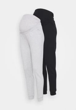 2 Pack - Regular Fit Joggers - Overbump - Tracksuit Bottoms - Black/Grey