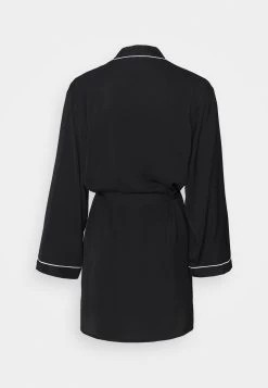 Anna Field Amanda Satin Dressing Gown - Dressing Gown - Black -Anna Field 02d6ba585165492c8f07ab44f0a3d177