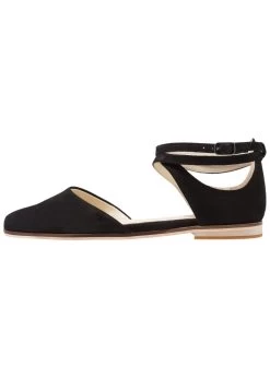 Anna Field Leather- Ankle Strap Ballet Pumps - Black -Anna Field 05d476a0ae3747bfb137dc4aa28825a2