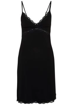 Anna Field Heidi Short Sleeves Viscose Nightdress - Nightie - Black -Anna Field 09bf0e44fa95471b8c6347b5c956e75d