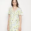 Woven Chiffon Wrap Dress- Day Dress -White/Light Blue -Anna Field 0ffb0503d5294821af2e041734af3458
