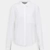 Anna Field Basic Blouse With Pocket - Button-Down Blouse - Off-White