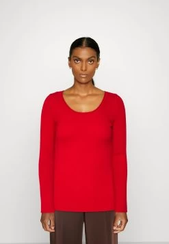 Anna Field Button Detail - Jumper -Red