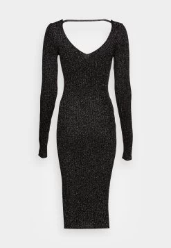 Anna Field Lurex V-Ausschnitt Midi Strickkleid - Jumper Dress -Anna Field 24c77a966c7648d4936fe275b4951b83