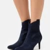 Anna Field High Heeled Ankle Boots - Dark Blue -Anna Field 25c7fcc101ad46bf8d217d54d7a78e36