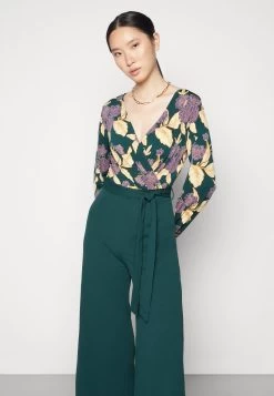Anna Field Jumpsuit - Dark Green/Yellow -Anna Field 281a8151780d48a4b4b5a19c27afa953
