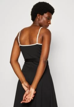 Anna Field Jersey Dress - Black/White -Anna Field 2853fe06dfee404681ad759cefd8e87b