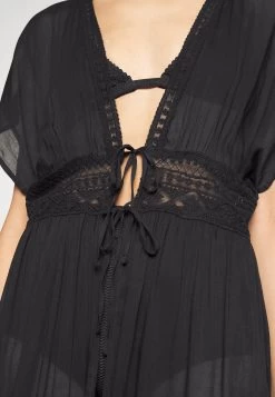 Anna Field Embroidered Cover Up/ 802 - Black - Beach Accessory - 802 - Black -Anna Field 3395e9f7f77d473dbccfbc5242f26452