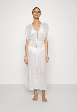 Anna Field Embroidered Cover Up/ 802 - Black - Beach Accessory - 001 - White