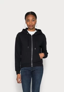 Anna Field Zip-Up Sweatshirt - Black