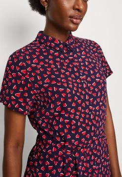 Anna Field Shirt Dress - Dark Blue/Red -Anna Field 4351b6c752f44c6385e047615e10a7fc