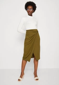 Anna Field Front Knot Midi Skirt - Wrap Skirt -Anna Field 461ee7207cb243998c18cf265d0ad4bd