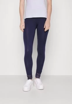 Anna Field 2 Pack - Leggings - Trousers - Black/Dark Blue -Anna Field 46648fee1436445f8dab1706faf36f72