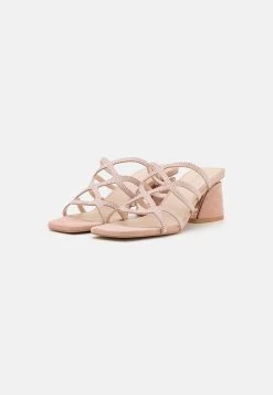 Anna Field Leather- Heeled Mules - Light Pink -Anna Field 47c5baf369ff4979a510e7f90f0a72e3