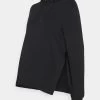 Nursing Hoodie With Slit - Hoodie - Black