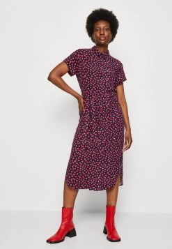 Anna Field Shirt Dress - Dark Blue/Red -Anna Field 4a5cf97677c34e9ea7505c60b56f4170