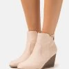 Anna Field Wedge Ankle Boots - Beige -Anna Field 4ad63b0c69a24c0cbcfcd021acebfbf1