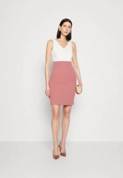 Anna Field Jersey Dress - White/Pink -Anna Field 56240fcec77e4490abc78964f5059077