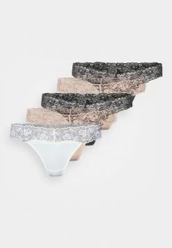 Anna Field 5 Pack - Thong - White/Nude -Anna Field 57cec8f7d23a45c7b789290c00c6c2e3