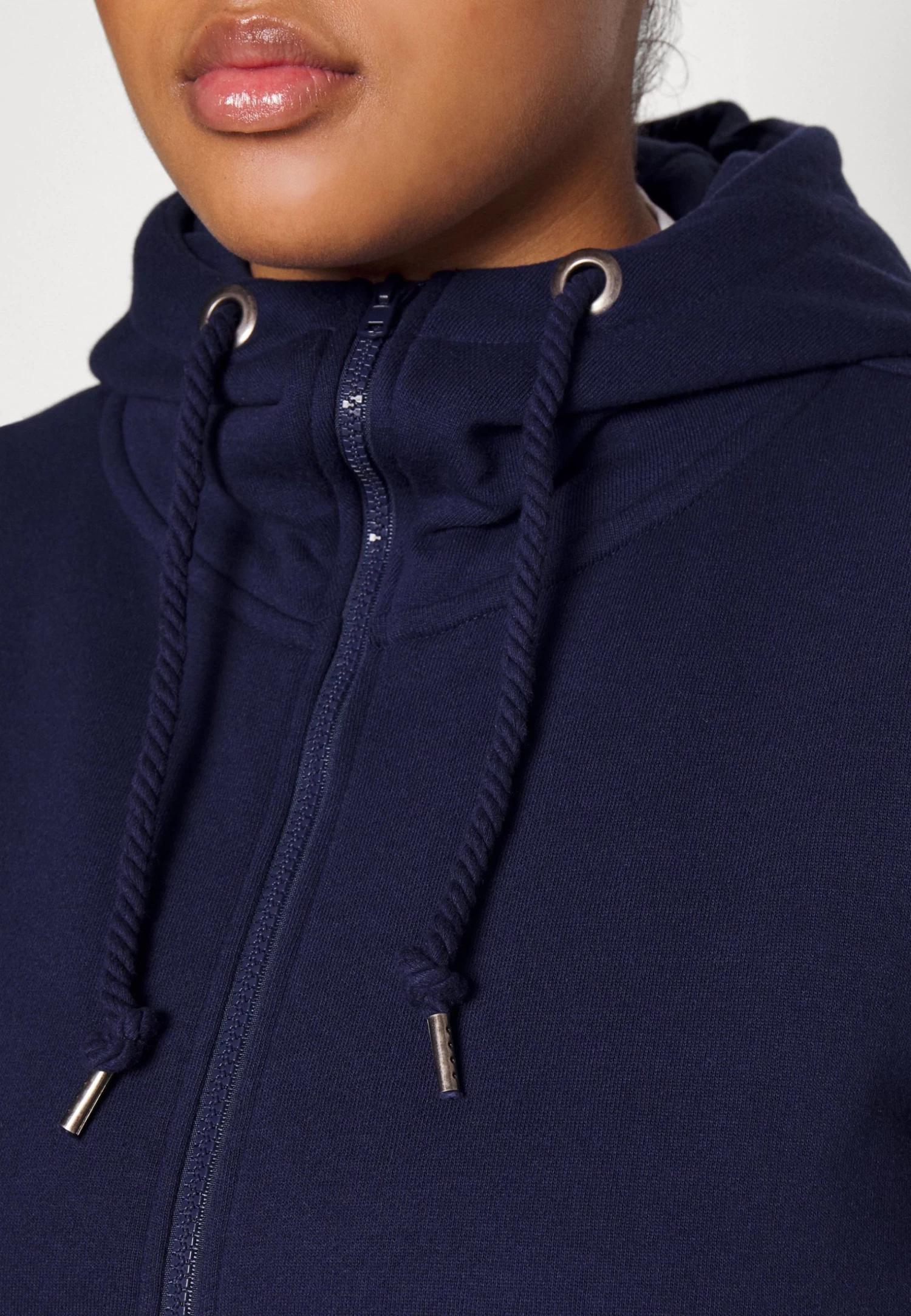 Zip-Up Sweatshirt - Dark Blue 8 Zip-Up Sweatshirt - Dark Blue - Image 6