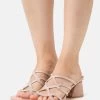 Anna Field Leather- Heeled Mules - Light Pink -Anna Field 6dd3fac0d7164debbbe3560b17a0d964