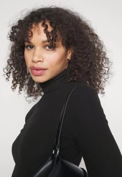 Slim Turtleneck Half Sleeves - Basic T-Shirt - Black -Anna Field 7cde3167512044329e16730351551e33