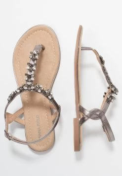 Anna Field T-Bar Sandals - Gunmetall -Anna Field 83014122857f4ff9a44bd136dc195725