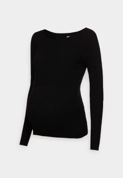 Nursing Overlap - Jumper - Black