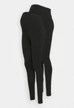 7/8 Length Maternity Leggings 2 Pack - Leggings - Trousers - Black -Anna Field 8744b3975f8b4061a2c271200383e625