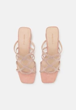 Anna Field Leather- Heeled Mules - Light Pink -Anna Field 8b17779f89b54f6788f1e0797b95d9f7