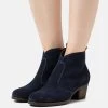 Leather - Cowboy/Biker Ankle Boot - Dark Blue -Anna Field 8b2b42e50f47478c984c3dbb9235b870