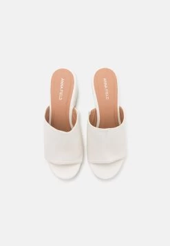Wide Fit - Heeled Mules -White -Anna Field 9555c4514d364f09aa46ebbdf6c73f86