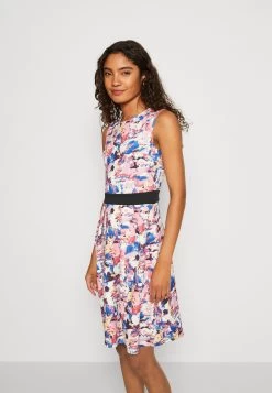 Anna Field Day Dress - Beige/Blue/Pink -Anna Field a35188463ebd4846ba2ce641c40ee565