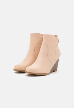 Anna Field Wedge Ankle Boots - Beige -Anna Field a8a5e1fe427c437686a8b11157241ebe
