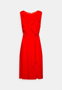 Anna Field Volant Midi Dress - Day Dress - Red