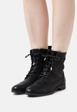 Anna Field Lace-Up Ankle Boots - Black