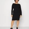 Offener Rücken Mini Strickkleid - Shift Dress - Black -Anna Field ba378445591442789dee78774fd8ef86