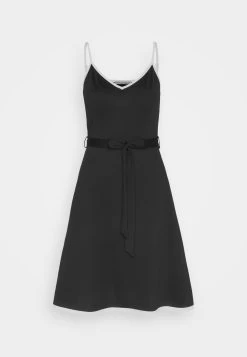 Anna Field Jersey Dress - Black/White -Anna Field cee6a789b6d94ad9bff30457daf01804