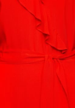 Anna Field Volant Midi Dress - Day Dress - Red -Anna Field d0e4e2e9d63041e58fa4816882c9a48a