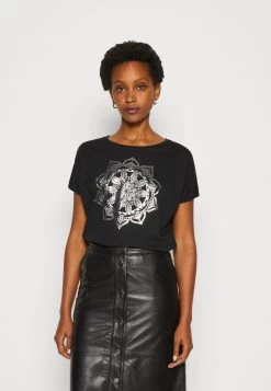 Anna Field Print T-Shirt - Black