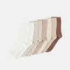 Anna Field 8 Pack - Socks - White/Sand/Camel