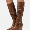 Anna Field Wedge Boots - Cognac -Anna Field db4233c9dd834ee4aadd3769762c9069
