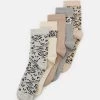 Anna Field 5 Pack - Socks - Beige/Grey