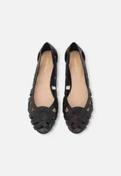 Anna Field Leather - Peeptoe Ballet Pumps - Black -Anna Field f21e6140d2db44888c0ce45862efd021