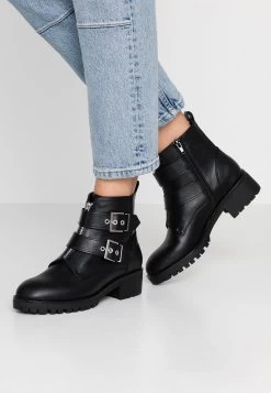 Anna Field Cowboy/Biker Ankle Boot - Black